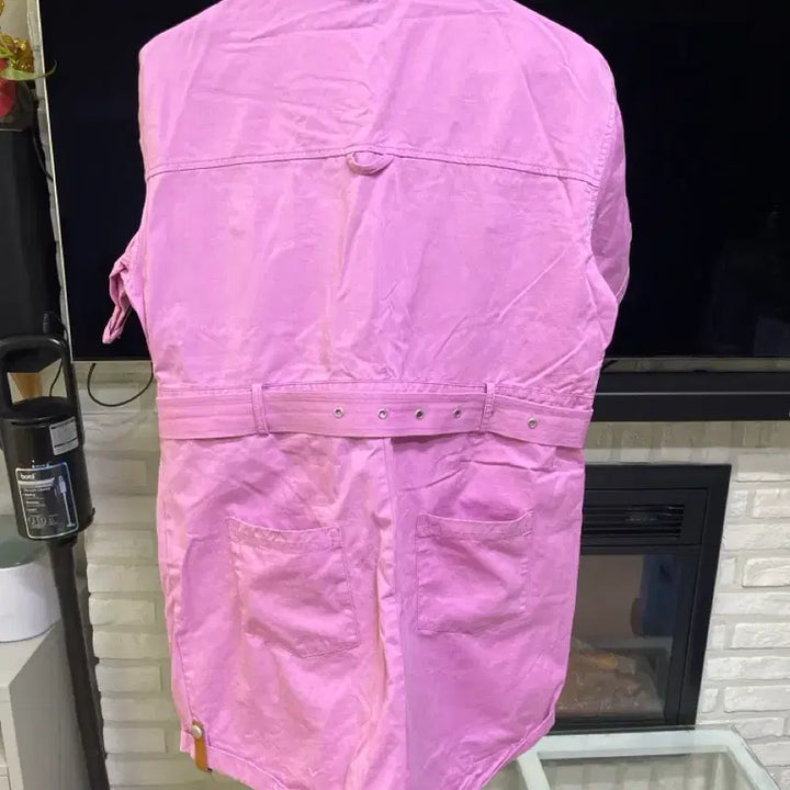 [SOLD OUT] 핑크보라색 반팔 야상 셔츠 남방