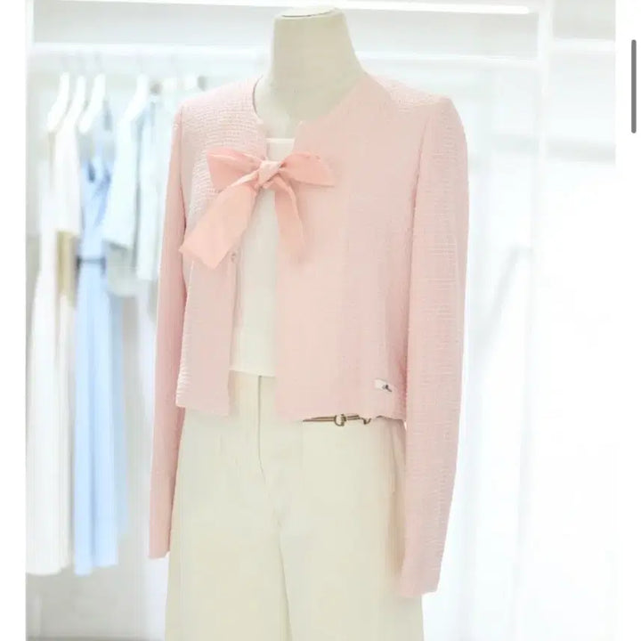 [BUNJANG] It MICHAA Detachable Ribbon Jacket / [택있는미개봉새제품] 색감너무이쁨 잇미샤 리본 디테쳐블 자켓  정가 26