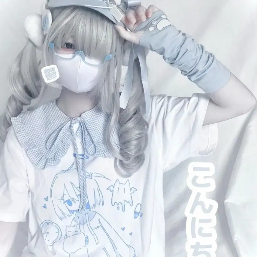 [BUNJANG] Casual Daily T-Shirt / 지뢰계 양산형 병원계 데일리 캐주얼 티셔츠