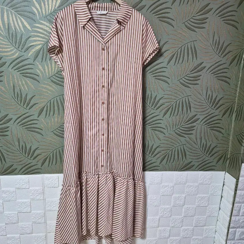 [BUNJANG] Renoma Striped Long Dress / 레노마 롱원피스