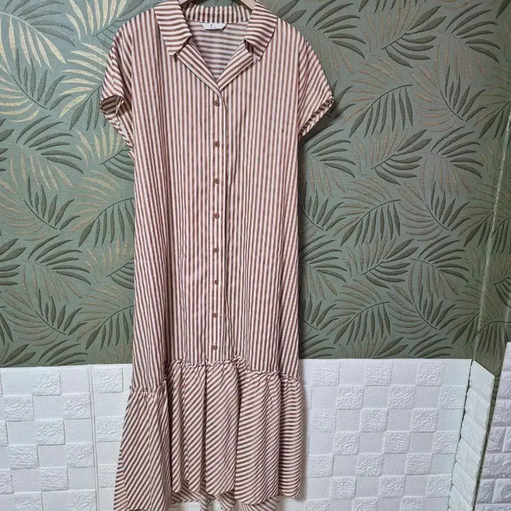 [BUNJANG] Renoma Striped Long Dress / 레노마 롱원피스