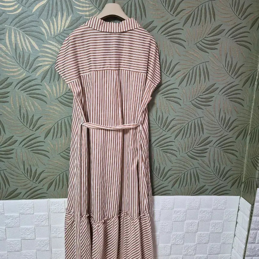 [BUNJANG] Renoma Striped Long Dress / 레노마 롱원피스