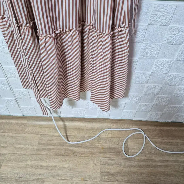 [BUNJANG] Renoma Striped Long Dress / 레노마 롱원피스