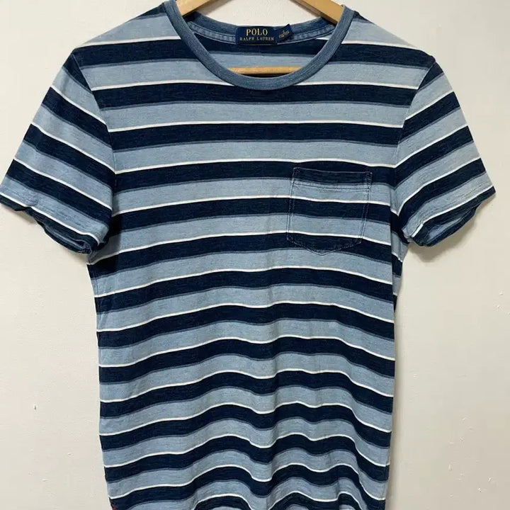 [SOLD OUT] 95 폴로 랄프로렌 스트라이프 스판 포켓 반팔티 정품