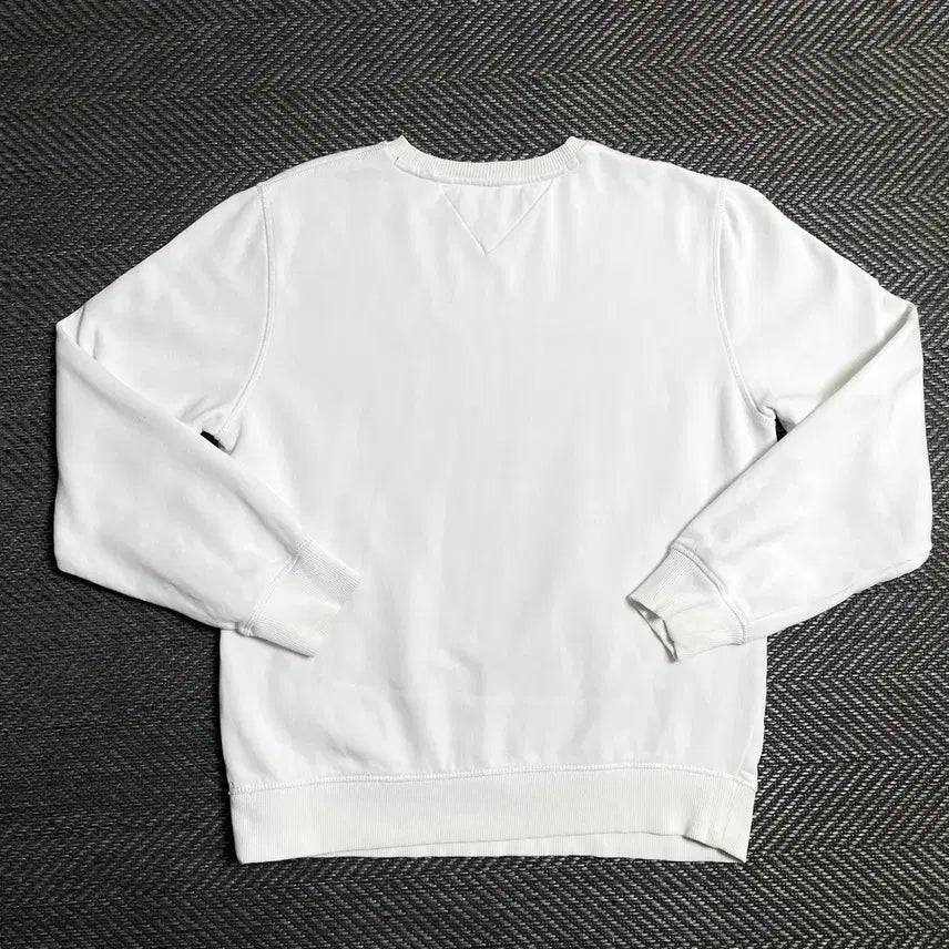 [BUNJANG] Tommy Hilfiger Spellout Big Logo White Sweatshirt / 타미힐피거 스펠아웃 빅로고 화이트 맨투맨o 5345