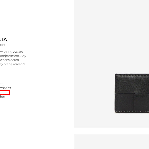 [BUNJANG] Bottega Veneta Card Wallet Black / (새상품) 보테가 베네타 카드지갑 블랙
