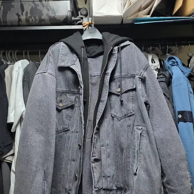 [BUNJANG] Juun.J Denim Hooded Jacket / 준지 데님후드자켓 팝니다