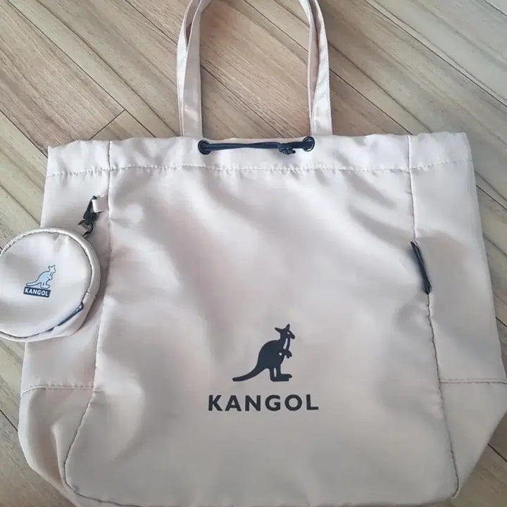 [BUNJANG] Kangol Canvas Tote Bag Set / 캉골 캔버스 토트백 + 동전지갑 세트