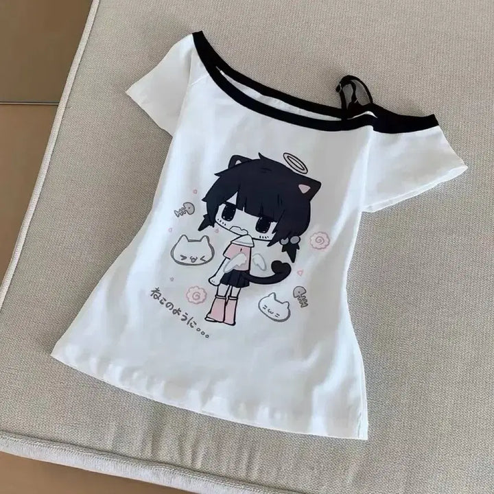 [BUNJANG] Daily Print T-shirt / 지뢰계 양산형 데일리 프린트 티셔츠(2컬러)
