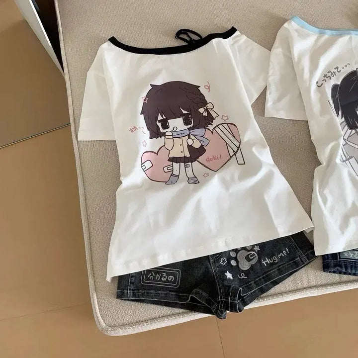 [BUNJANG] Daily Print T-shirt / 지뢰계 양산형 데일리 프린트 티셔츠(2컬러)