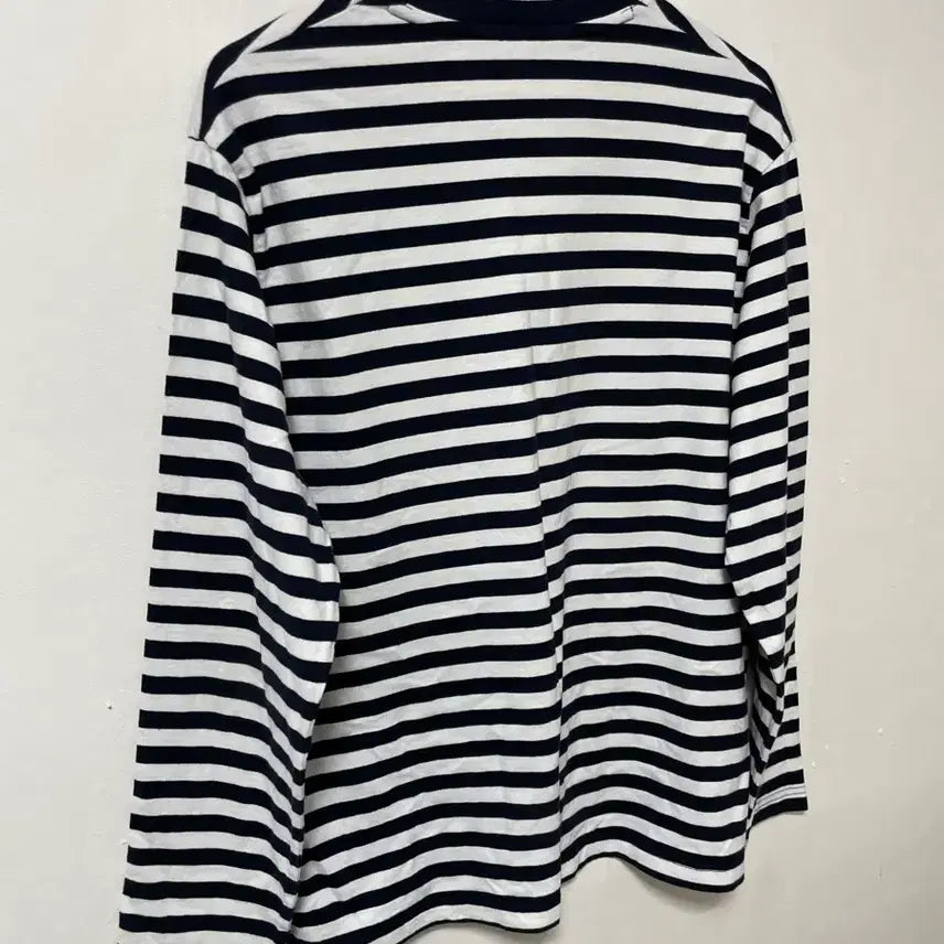 [BUNJANG] TOPTEN Stripe Loose Fit Long Sleeve T-shirt / 105-110 TOPTEN 스트라이프 루즈핏 긴팔티 정품