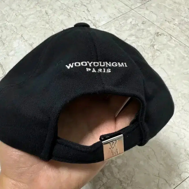 [BUNJANG] Wooyoungmi 23SS Black Logo Ball Cap / 우영미 23SS 블랙로고 볼캡