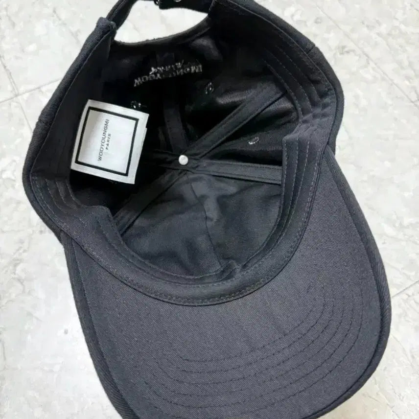 [BUNJANG] Wooyoungmi 23SS Black Logo Ball Cap / 우영미 23SS 블랙로고 볼캡