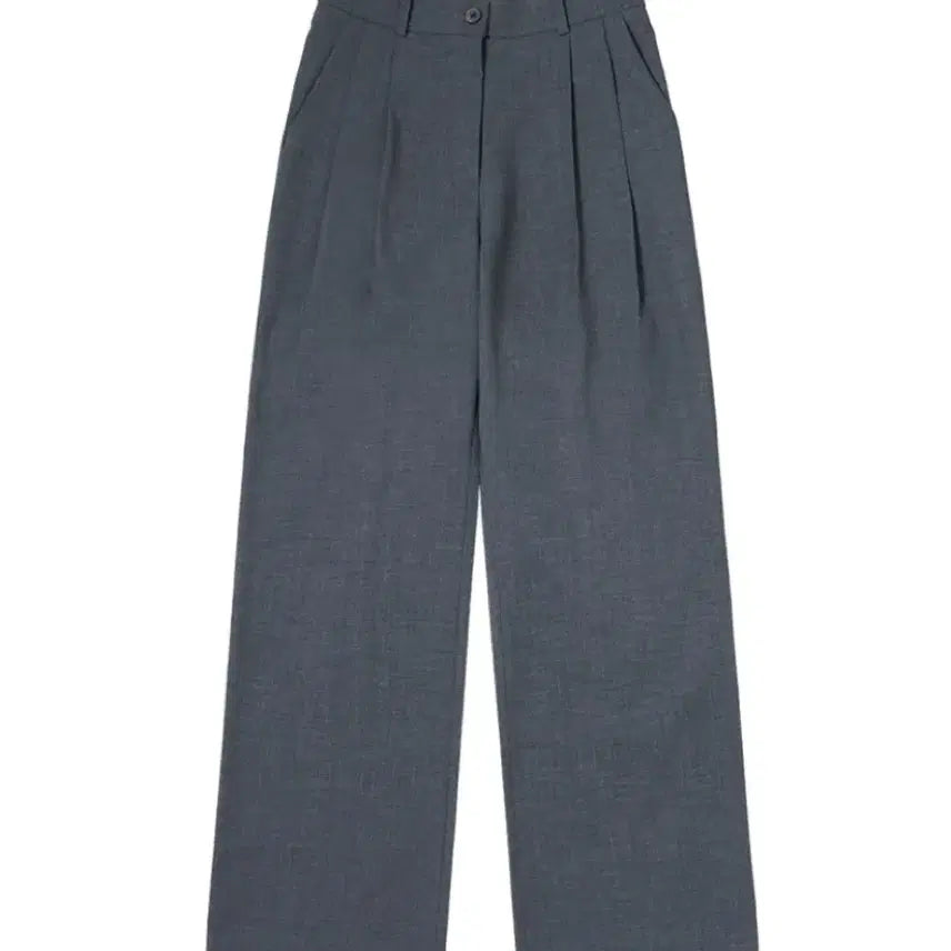 [BUNJANG] Sijyu Two-Tuck Wide Slacks Charcoal S / 시야쥬 투핀턱 와이드 슬랙스 차콜 s