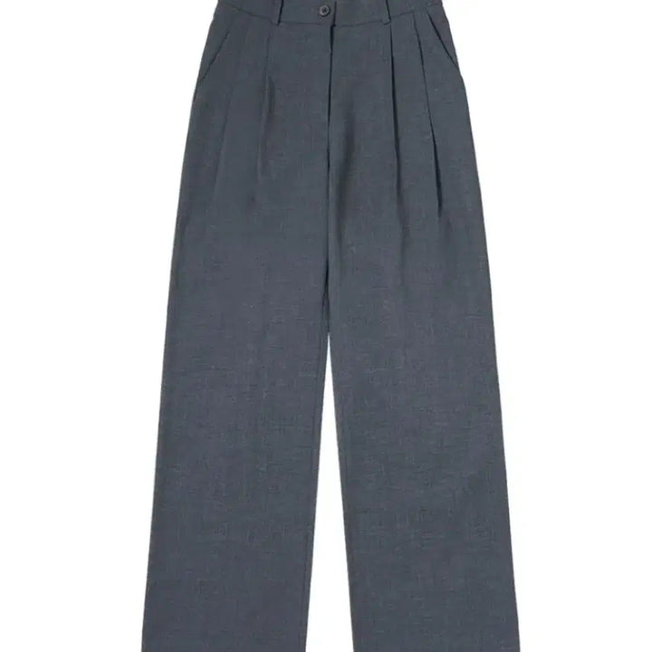 [BUNJANG] Sijyu Two-Tuck Wide Slacks Charcoal S / 시야쥬 투핀턱 와이드 슬랙스 차콜 s