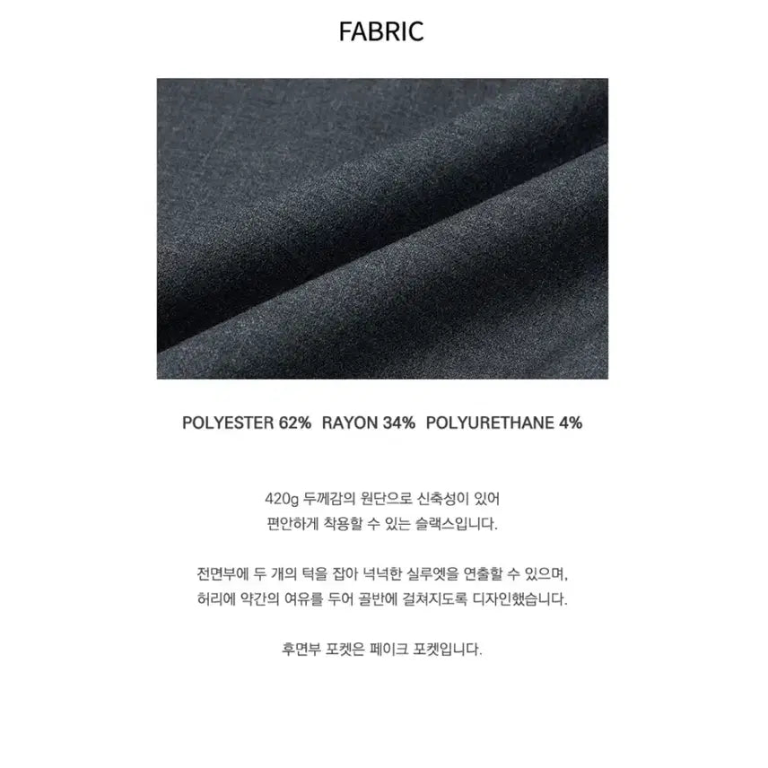 [BUNJANG] Sijyu Two-Tuck Wide Slacks Charcoal S / 시야쥬 투핀턱 와이드 슬랙스 차콜 s
