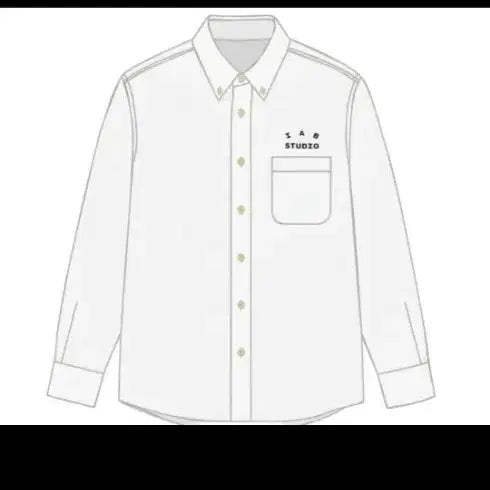 [BUNJANG] IAB Studio White Logo Shirt / 아이앱 셔츠 판매해요