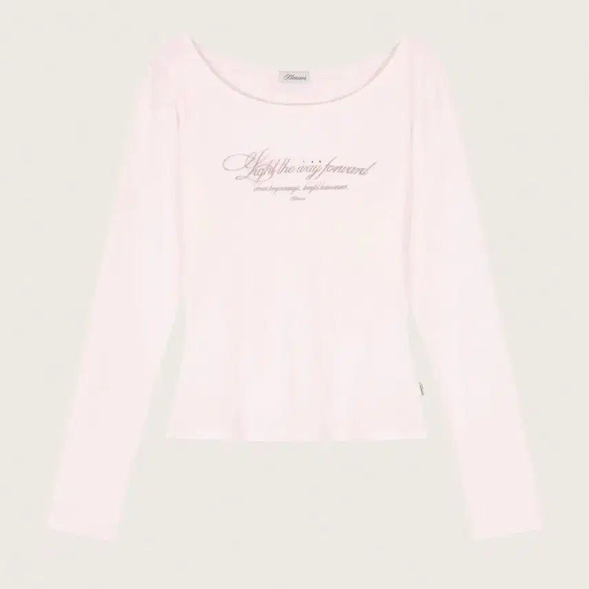 [BUNJANG] Clichy Clean Letter Top Pink / 택 O) 클리시어 클린 레터 탑 핑크