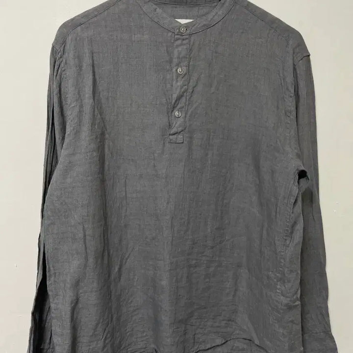 [BUNJANG] GIORDANO Linen Henley Neck Shirt / 100 GIORDANO 린넨 마 루즈핏 헨리넥 셔츠 상의 정품