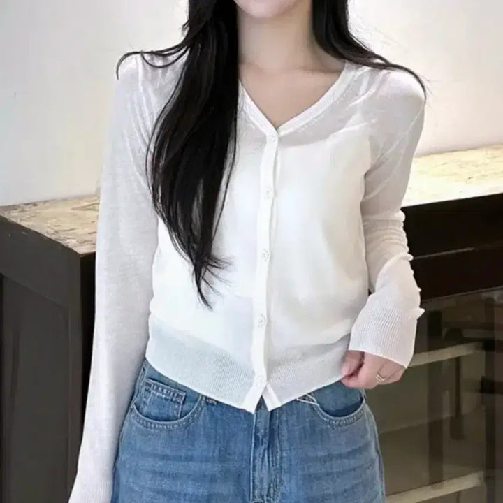 [BUNJANG] Spao Summer Cardigan Mint / 스파오 썸머 가디건 S 민트