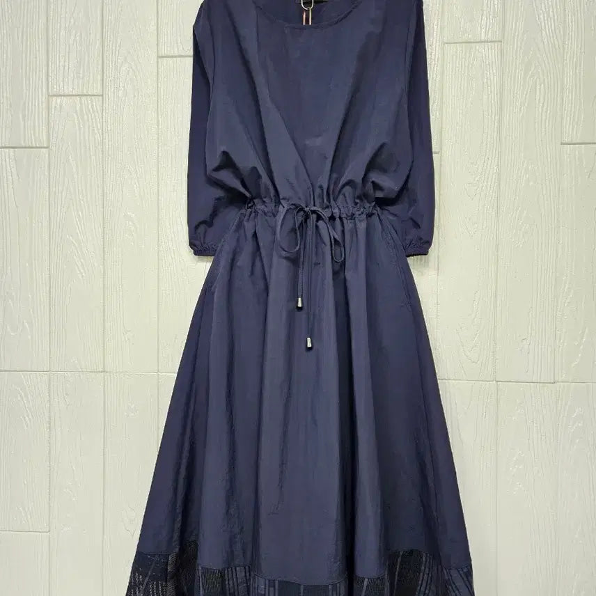 [SOLD OUT] 518. 네이비 바스락스트링 원피스