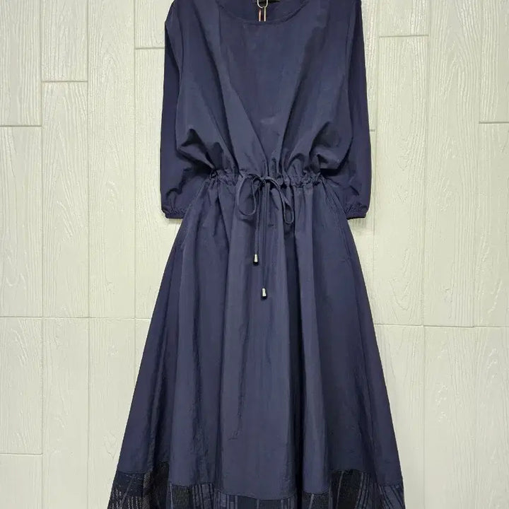 [SOLD OUT] 518. 네이비 바스락스트링 원피스