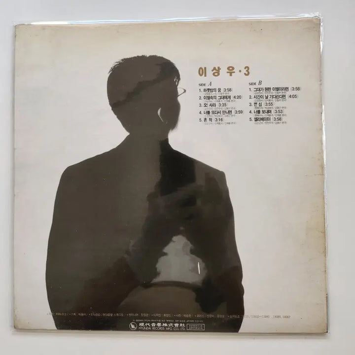 [BUNJANG] Lee Sang-woo 3 LP / 이상우 3 LP / MINT