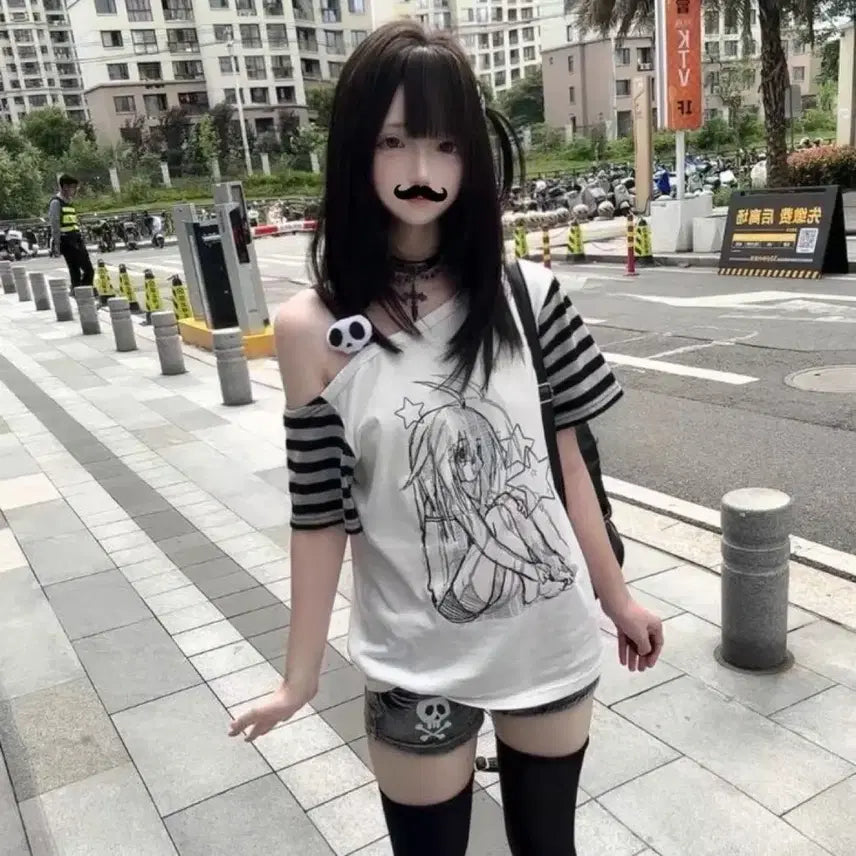 [BUNJANG] Subculture Print T-shirt / 서브컬처 패션  프린트 티셔츠