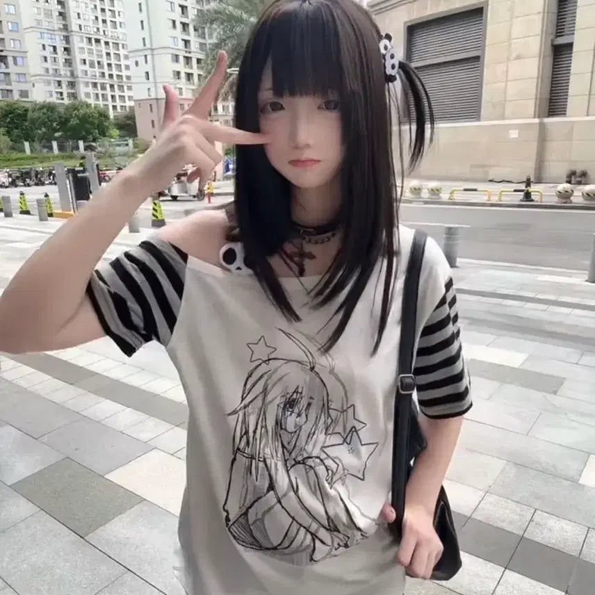 [BUNJANG] Subculture Print T-shirt / 서브컬처 패션  프린트 티셔츠