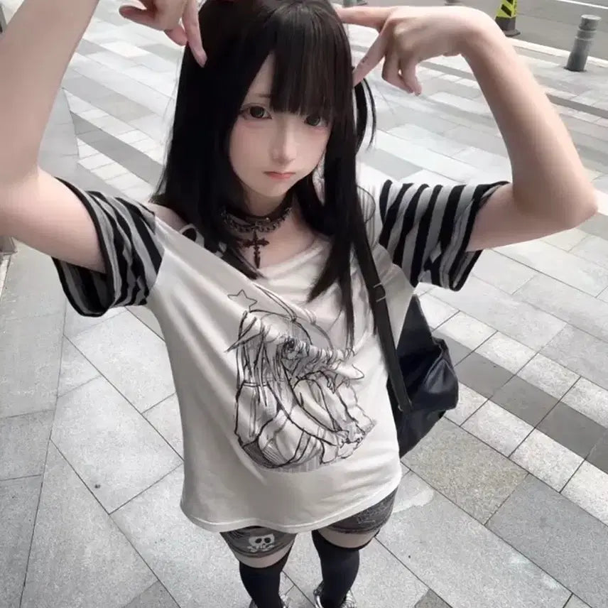 [BUNJANG] Subculture Print T-shirt / 서브컬처 패션  프린트 티셔츠
