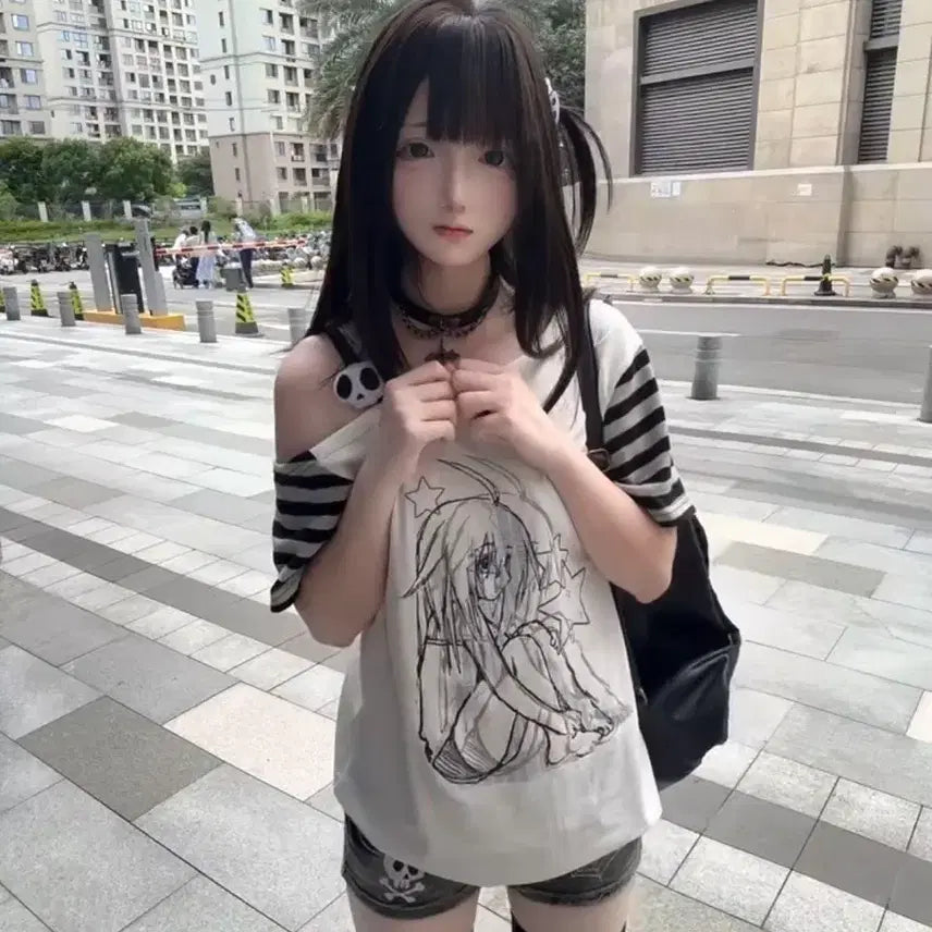 [BUNJANG] Subculture Print T-shirt / 서브컬처 패션  프린트 티셔츠