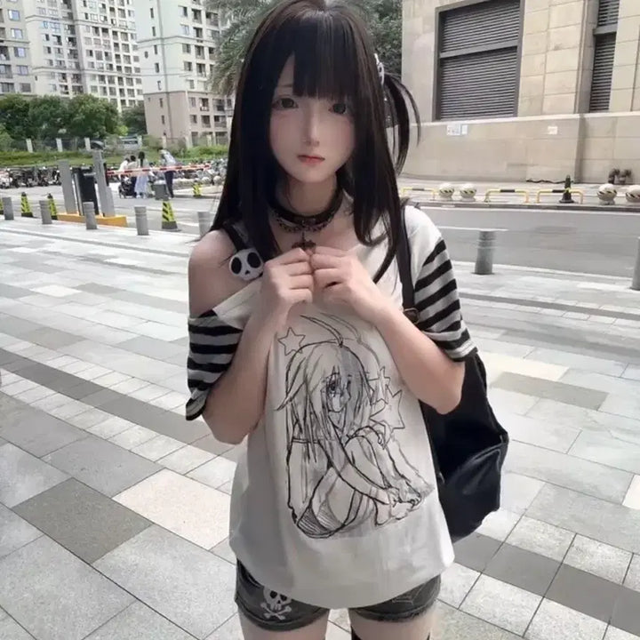 [BUNJANG] Subculture Print T-shirt / 서브컬처 패션  프린트 티셔츠