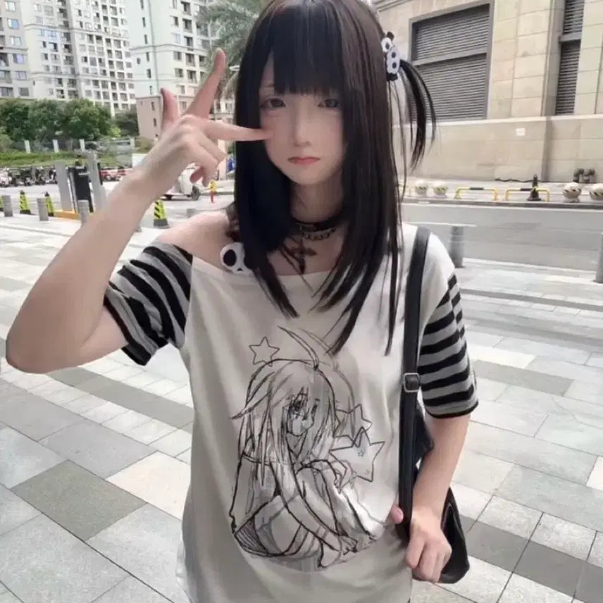 [BUNJANG] Subculture Print T-shirt / 서브컬처 패션  프린트 티셔츠