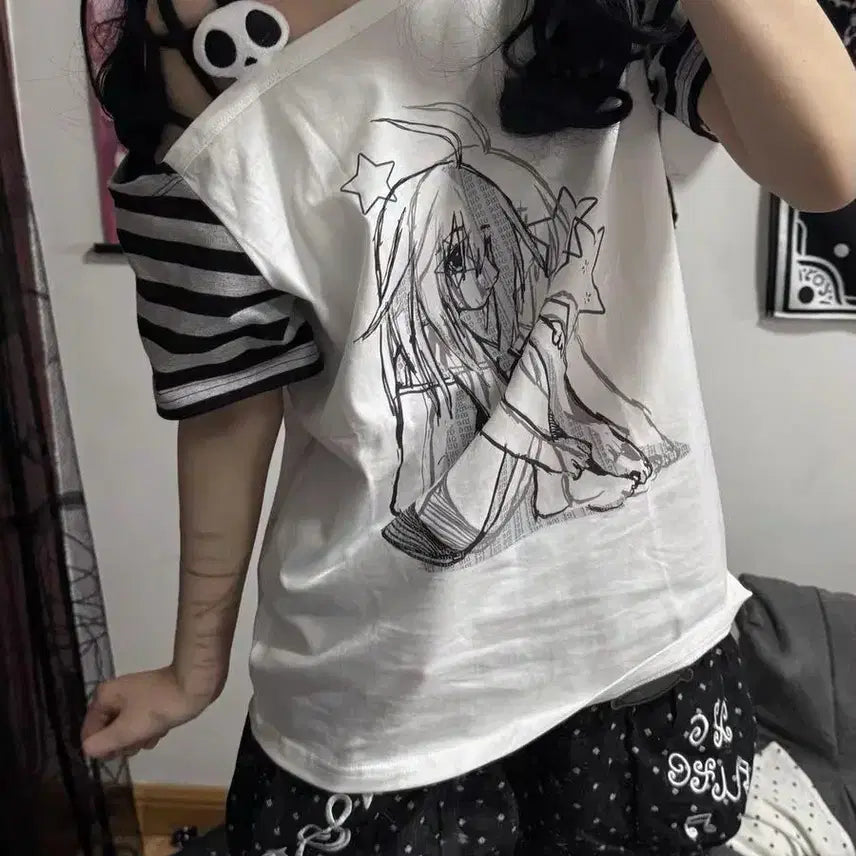 [BUNJANG] Subculture Print T-shirt / 서브컬처 패션  프린트 티셔츠