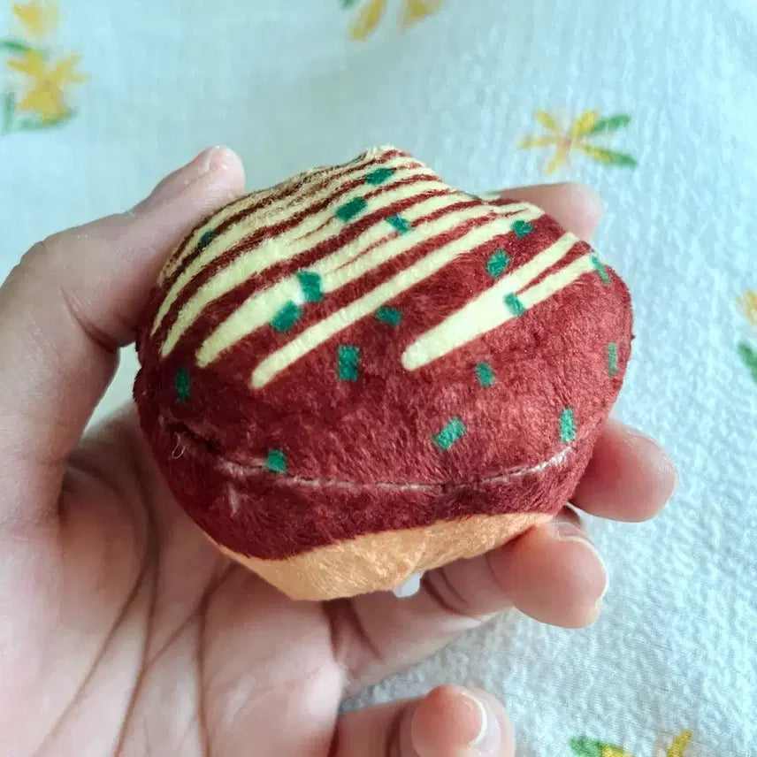 [BUNJANG] Blue Octopus Takoyaki Reversible Plush Keyring / 파란 문어 타코야끼 인형 키링 반전인형