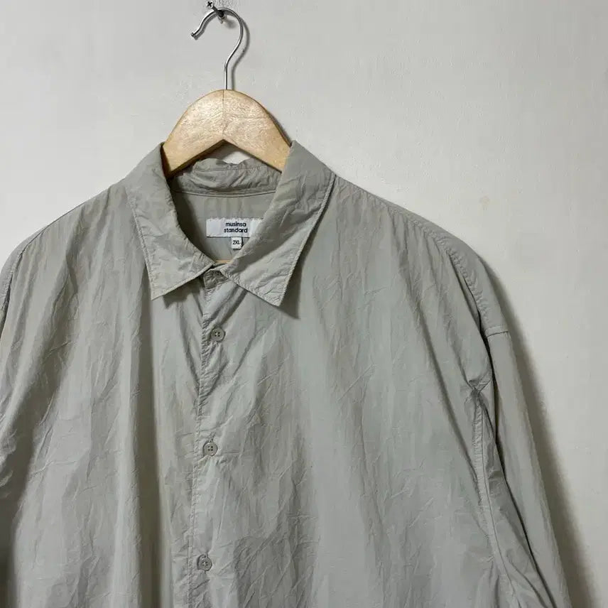 [SOLD OUT] 110 무신사스탠다드 나일론 루즈핏 셔츠 남방 정품
