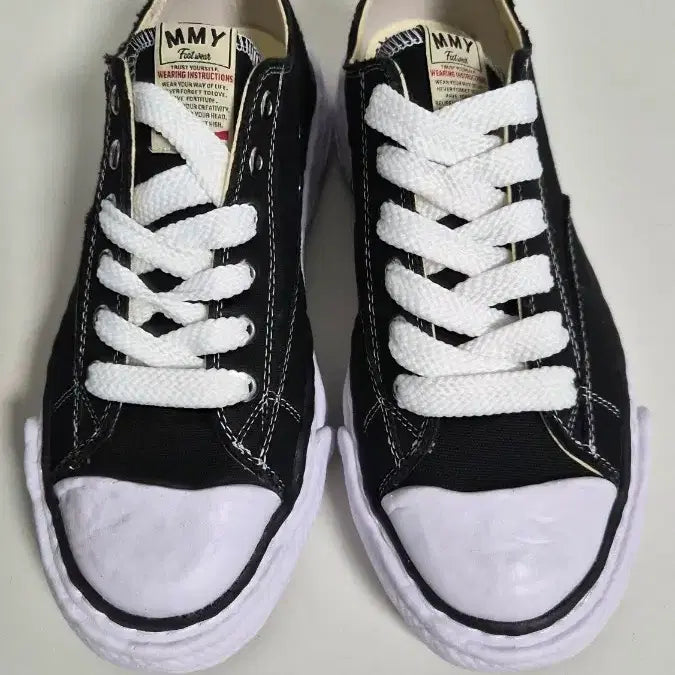 [BUNJANG] MMY Yasuhito Peterson Black Low Sneakers / MMY 야스히로 피터슨 블랙 로우 스니커즈