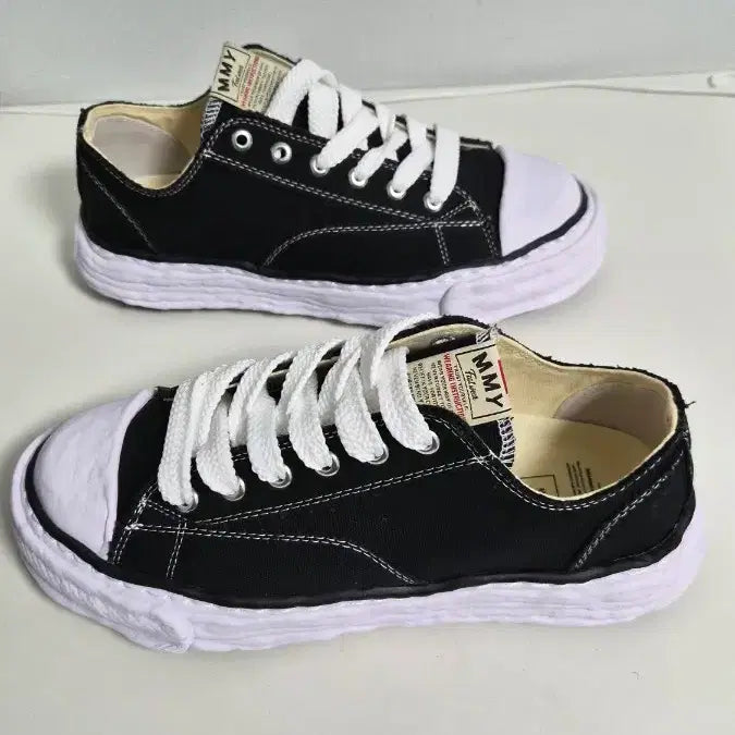 [BUNJANG] MMY Yasuhito Peterson Black Low Sneakers / MMY 야스히로 피터슨 블랙 로우 스니커즈