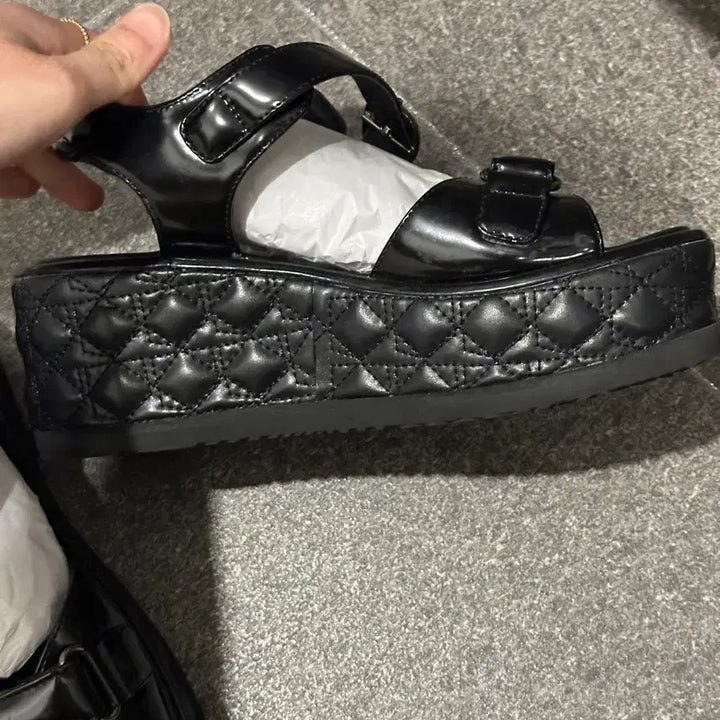 [BUNJANG] Suecomma Bonnie Gemma Sandals (Black) 235 / [슈콤마보니]젬마샌들(블랙)235
