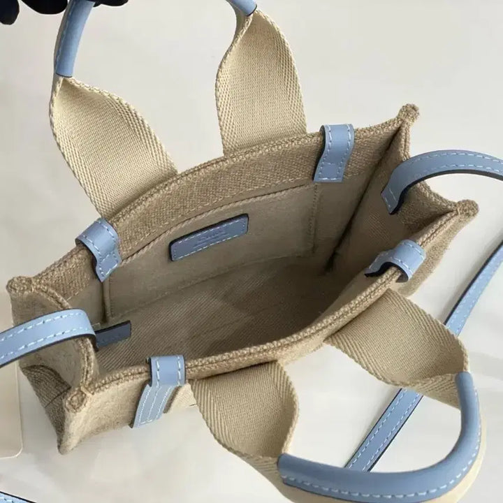 [BUNJANG] Chloé Woody Mini Tote Bag Blue / 끌로에 우디 토트백 미니 블루