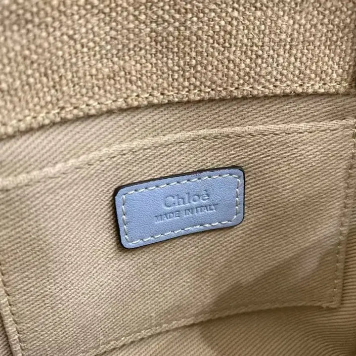 [BUNJANG] Chloé Woody Mini Tote Bag Blue / 끌로에 우디 토트백 미니 블루