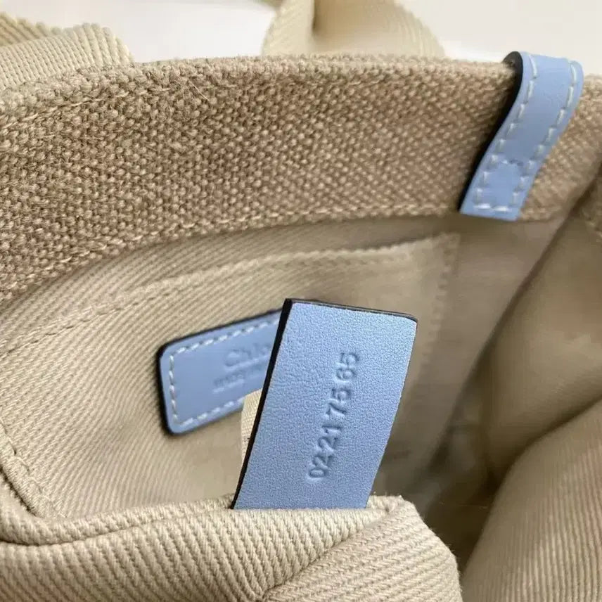 [BUNJANG] Chloé Woody Mini Tote Bag Blue / 끌로에 우디 토트백 미니 블루