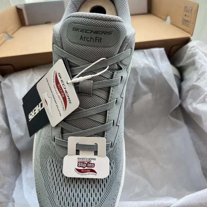 [BUNJANG] Skechers Arch Fit Slip-ins Gray Sneakers / 스케쳐스 아치핏 SLIP-INS 회색 운동화
