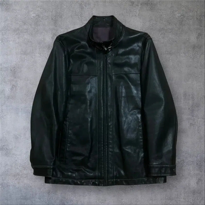 [SOLD OUT] 빈티지 블랙 양가죽 레더 자켓