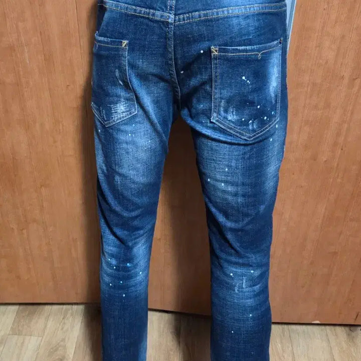 [BUNJANG] Dsquared2 Painting Spot Slim Jeans / 디스퀘어드2 페인팅 스팟 슬림진 48사이즈 (정품, A급 구제)약32