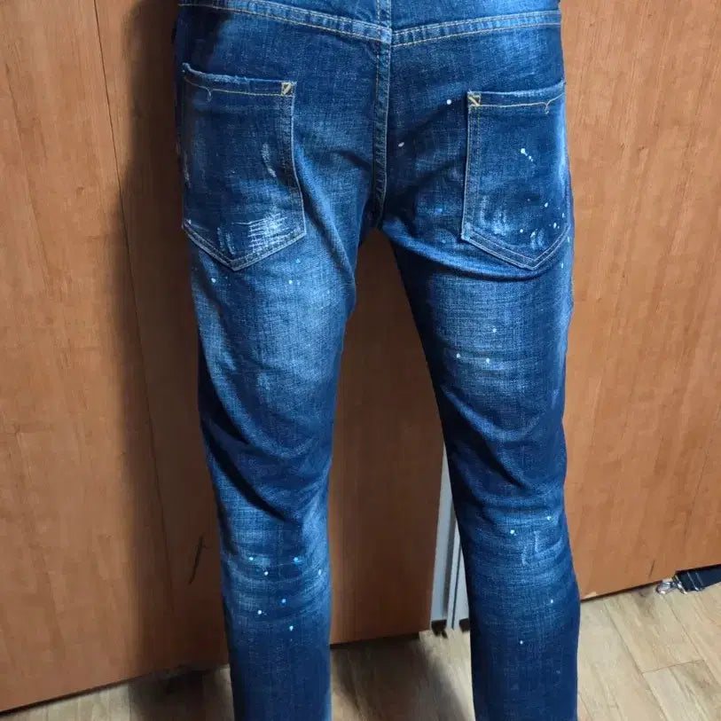 [BUNJANG] Dsquared2 Painting Spot Slim Jeans / 디스퀘어드2 페인팅 스팟 슬림진 48사이즈 (정품, A급 구제)약32