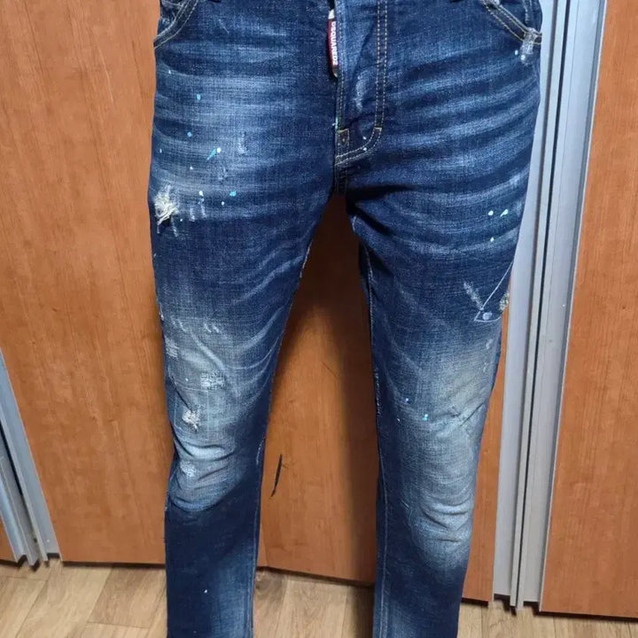 [BUNJANG] Dsquared2 Painting Spot Slim Jeans / 디스퀘어드2 페인팅 스팟 슬림진 48사이즈 (정품, A급 구제)약32