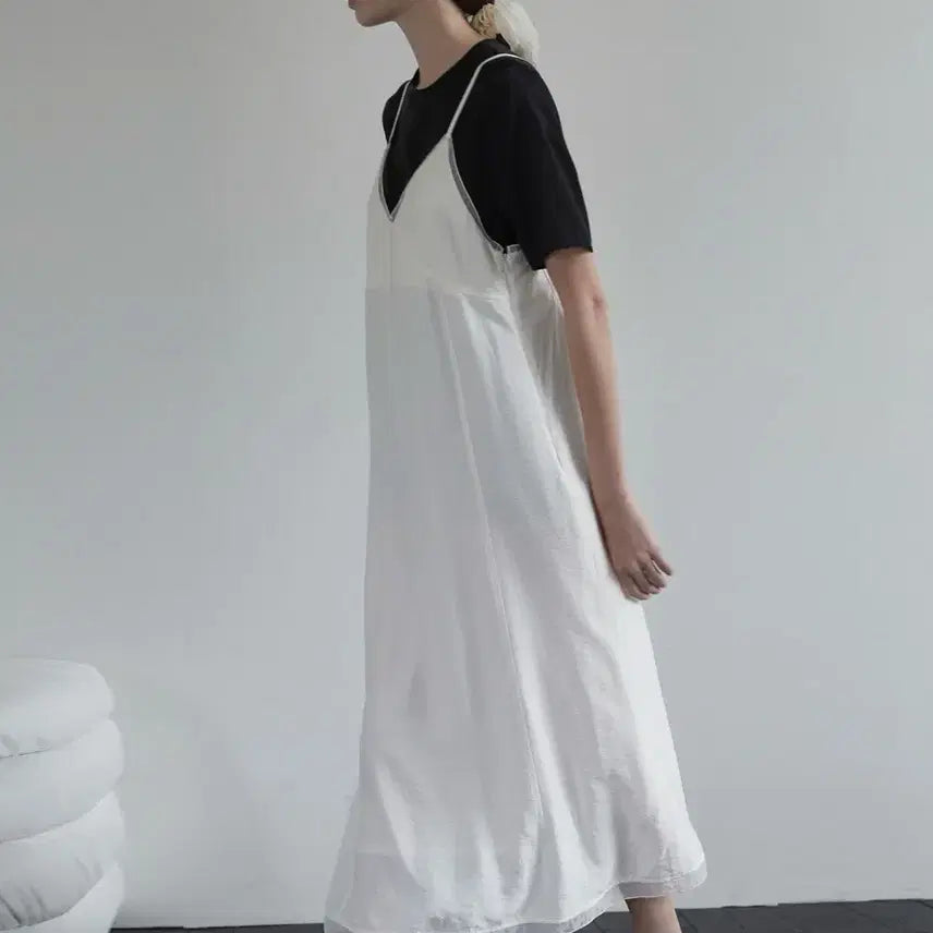 [BUNJANG] BeMUSE mansion Sheer Patch Layered Dress / [36] 비뮤즈맨션 시어 패치 레이어드 드레스