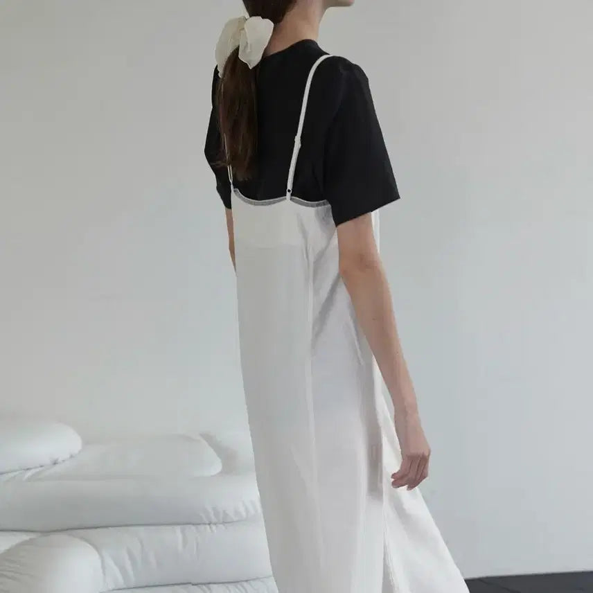 [BUNJANG] BeMUSE mansion Sheer Patch Layered Dress / [36] 비뮤즈맨션 시어 패치 레이어드 드레스