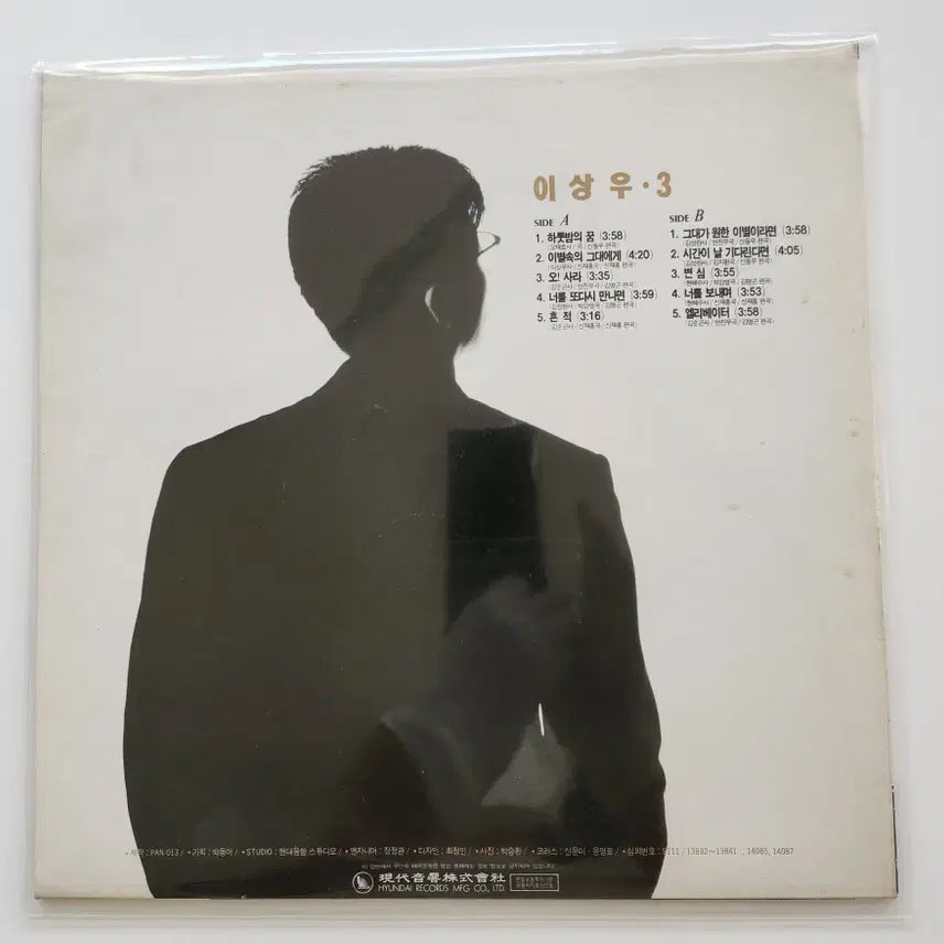 [BUNJANG] Lee Sang Woo 3 LP Vinyl Record / 이상우 3 LP / MINT